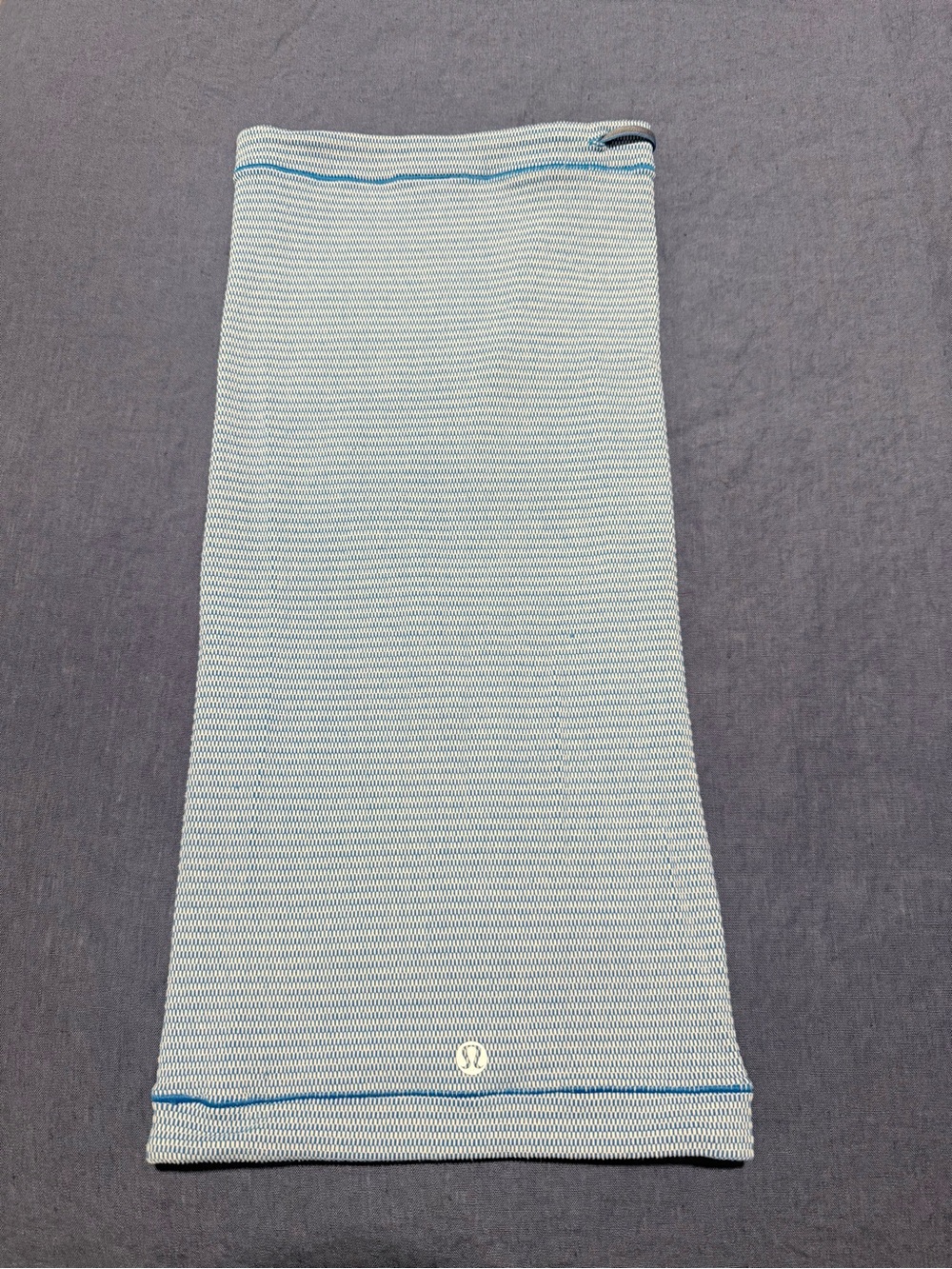 lululemon athletica Light Blue Ribbed Neck Gaiter